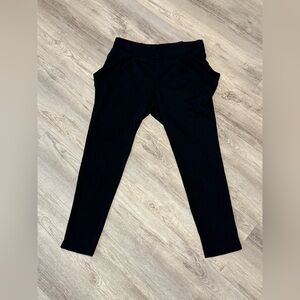 NEW Free People Black Cotton Leggings Side Pockets Back Pockets Size S/ P - $148